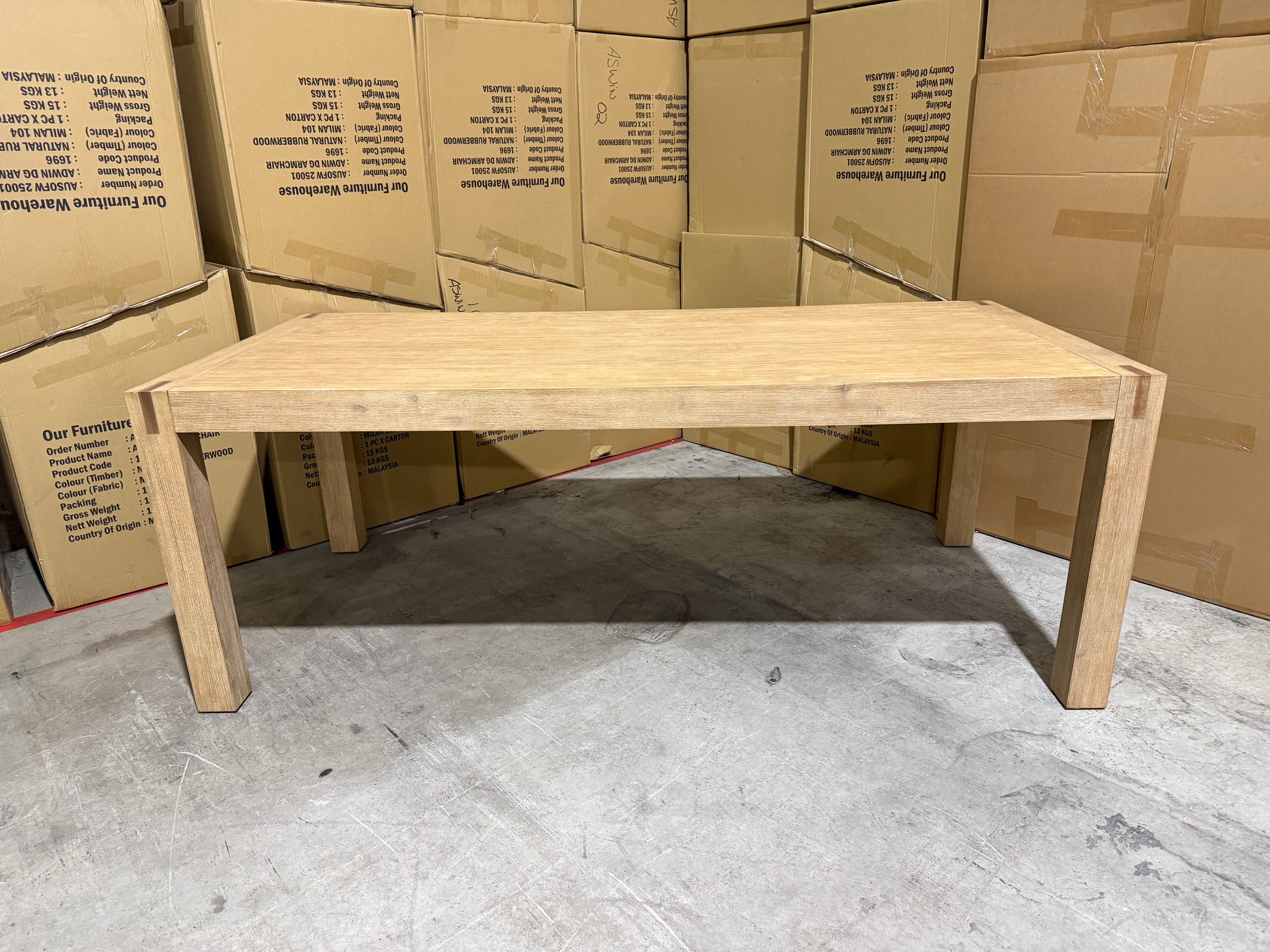 Crystal brook 2100 dining table acacia timber