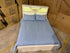 Atlanta King size bed in grey wash finish lift up storage