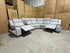 Kenso 6pce modular Lounge with 2 Dual Motion Recliners Soft Rhino Light Grey