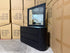 Athena ripple dressing table inc mirror in shadow black finish