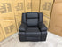 Kenso Single Recliner With Dual Motion Recliner In Soft Rhino Black