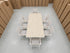 Imperial 9pce Outdoor Setting with Extension Dining Table & 8 Chairs in White