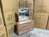 Manly Frank dressing table with mirror in rustic walnut
