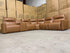 Rogers 6pce Modular Lounge Dual Motor Electric Recliners (Tan)
