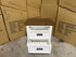 Hamptons bedside chest two tone finish
