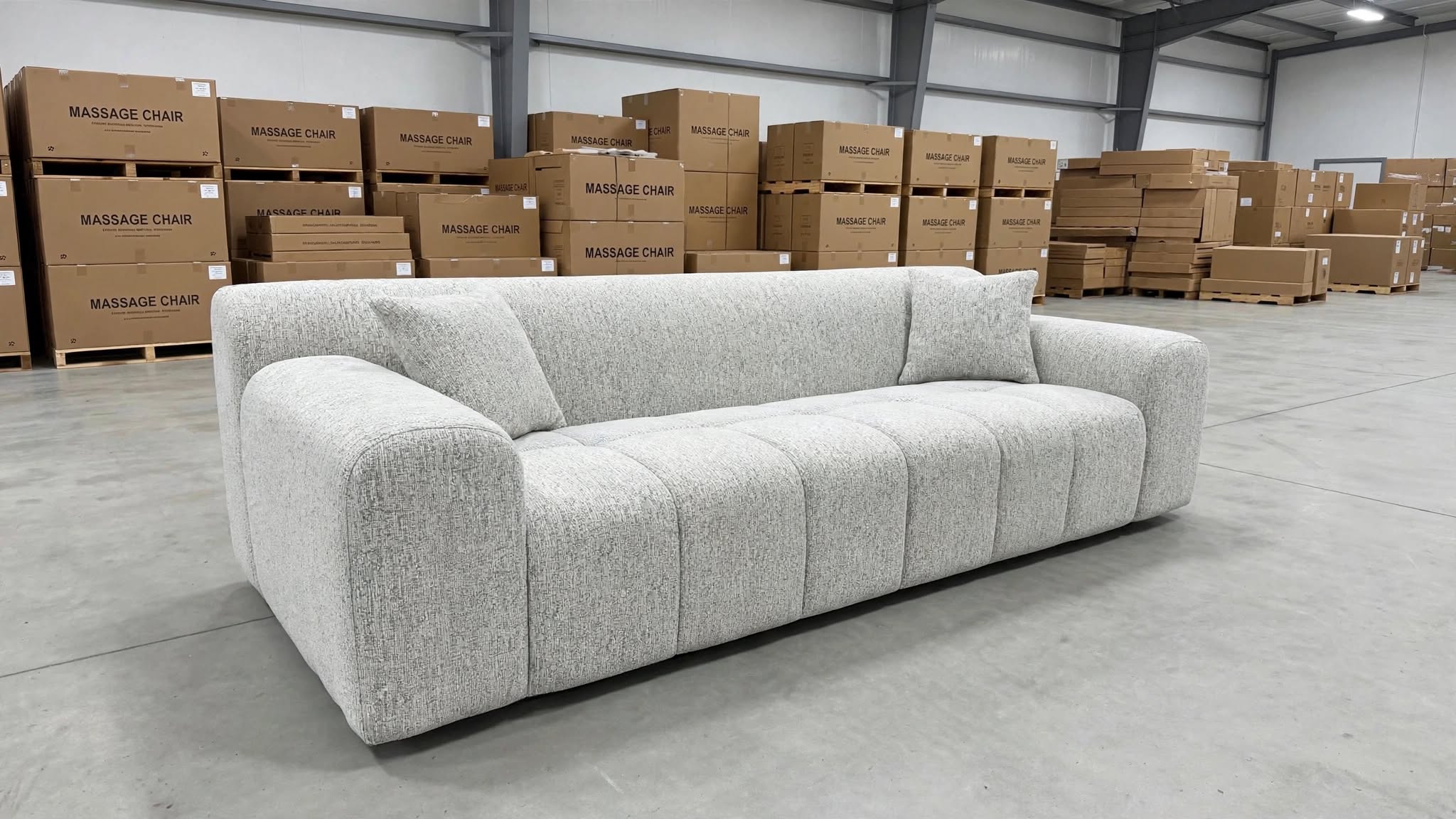 Bobbi 3 Seater Sofa In Grey