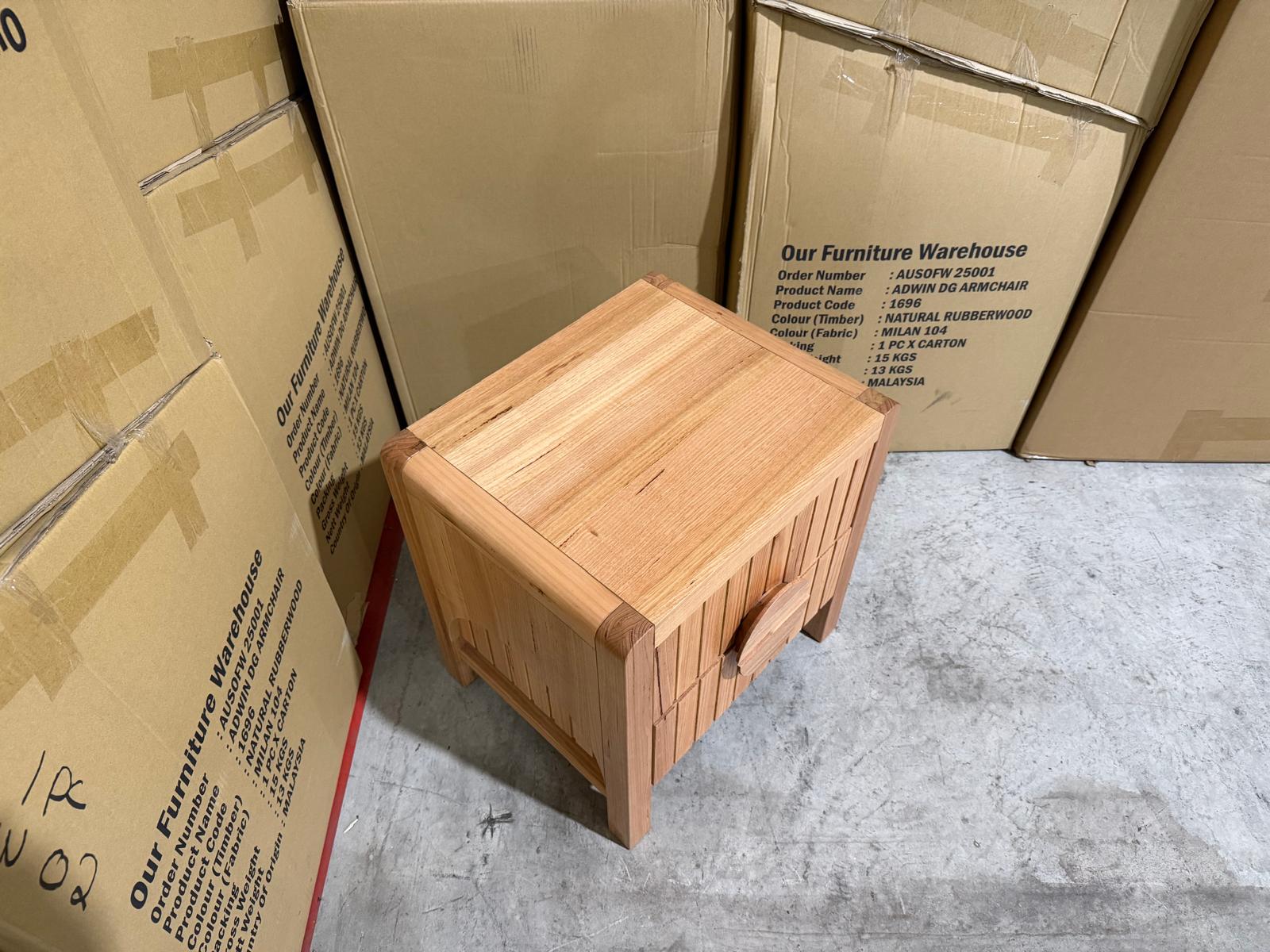 Morocco Bedside table in natural Messmate