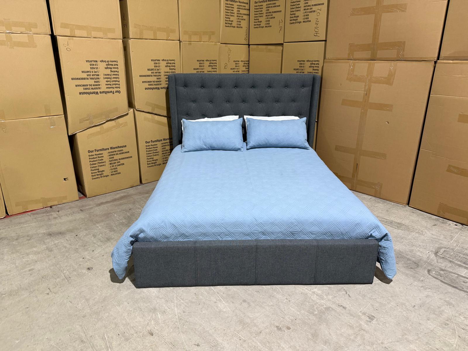 Memphis Bedding Range (Charcoal) 2 Sizes Queen & King