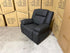 Kenso Single Recliner With Dual Motion Recliner In Soft Rhino Black