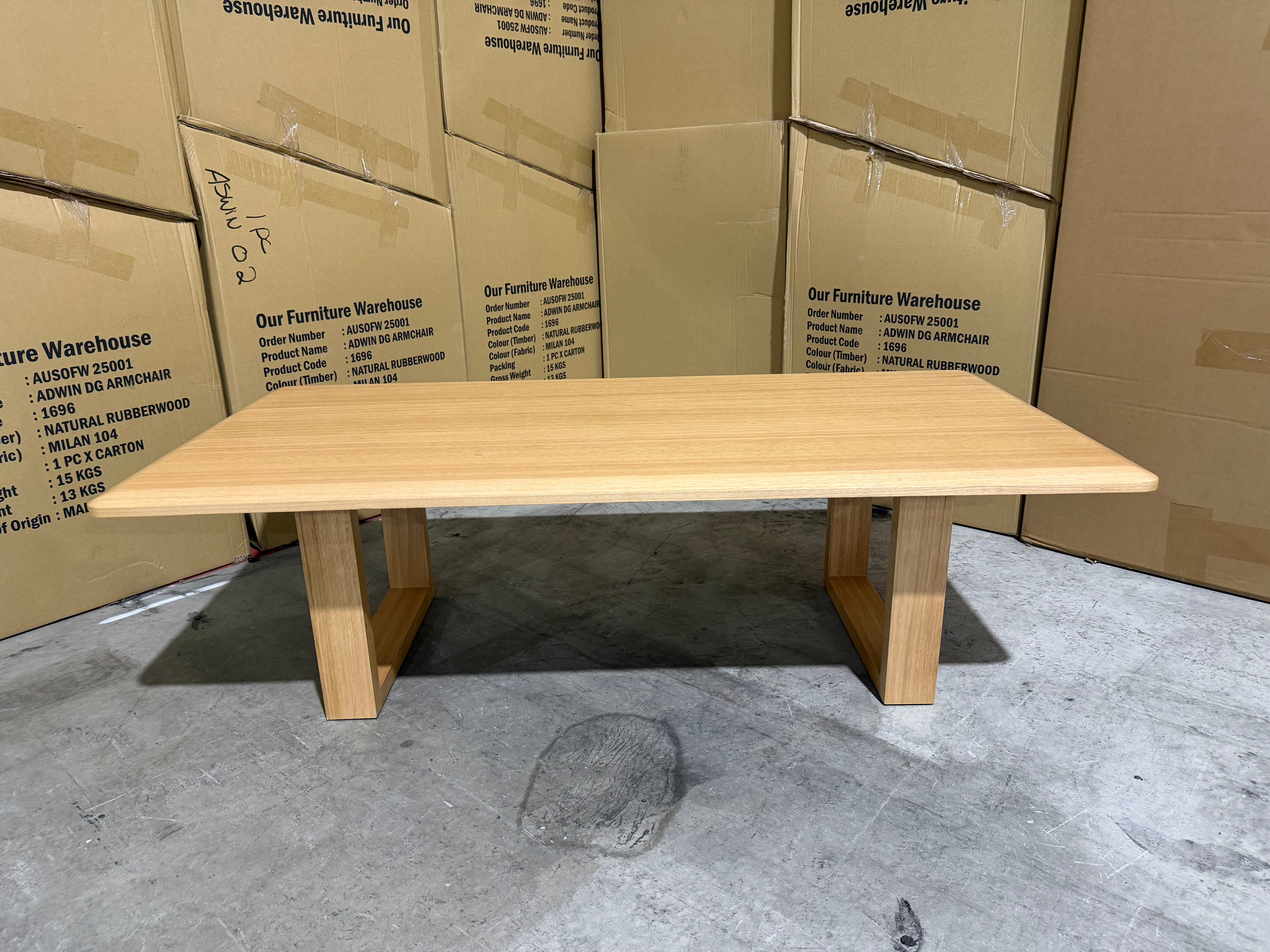 Mitcham Coffee Table in natural Tassie Oak Dining Range