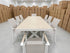 Imperial 9pce Outdoor Setting with Extension Dining Table & 8 Chairs in White