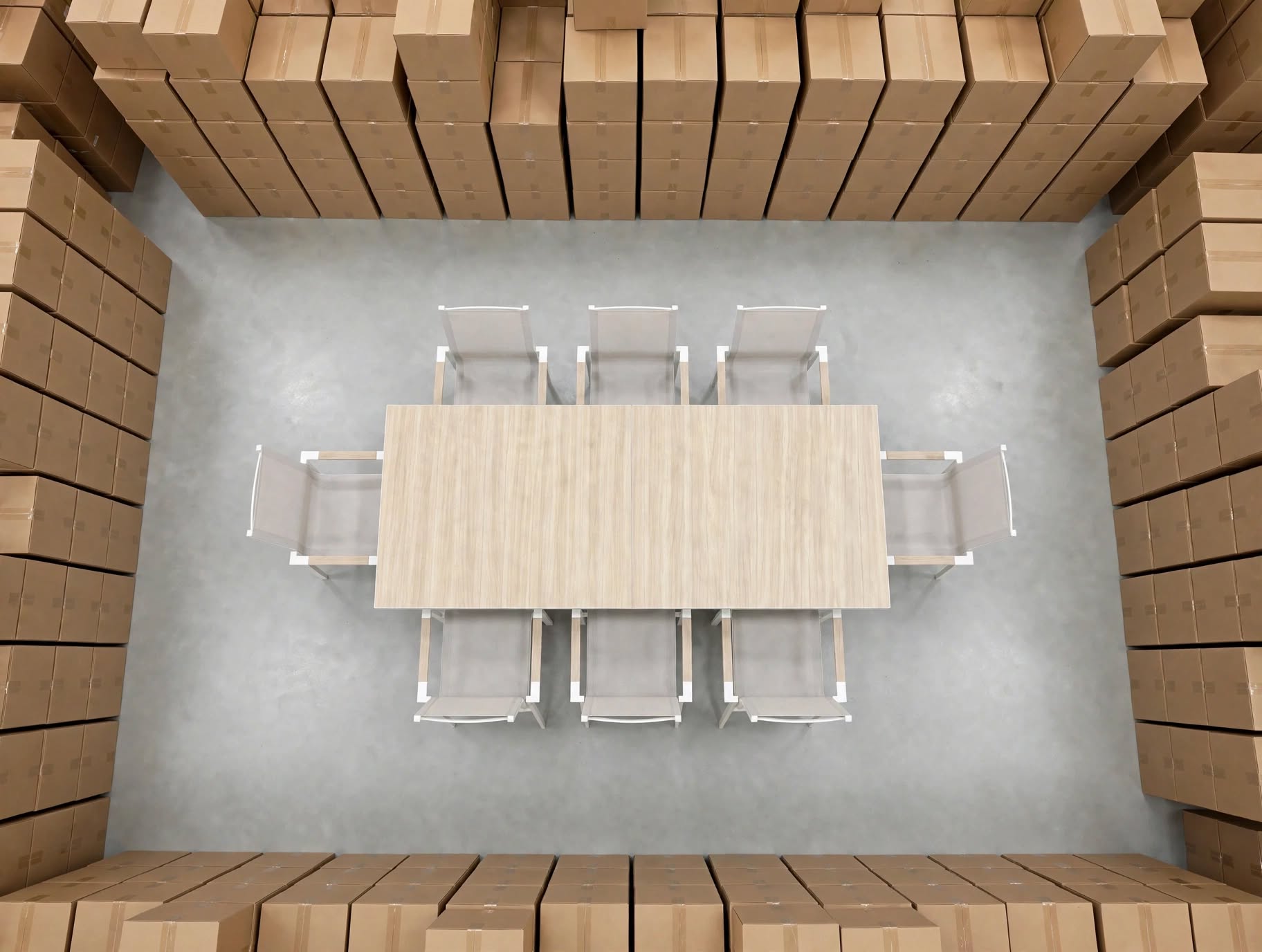 Imperial 9pce Outdoor Setting with Extension Dining Table & 8 Chairs in White