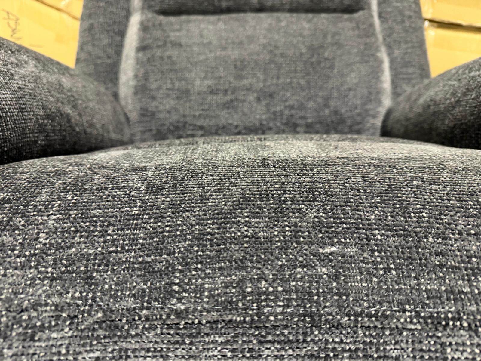Pilot 2 seater with ELECTRIC Recliners Dark Grey