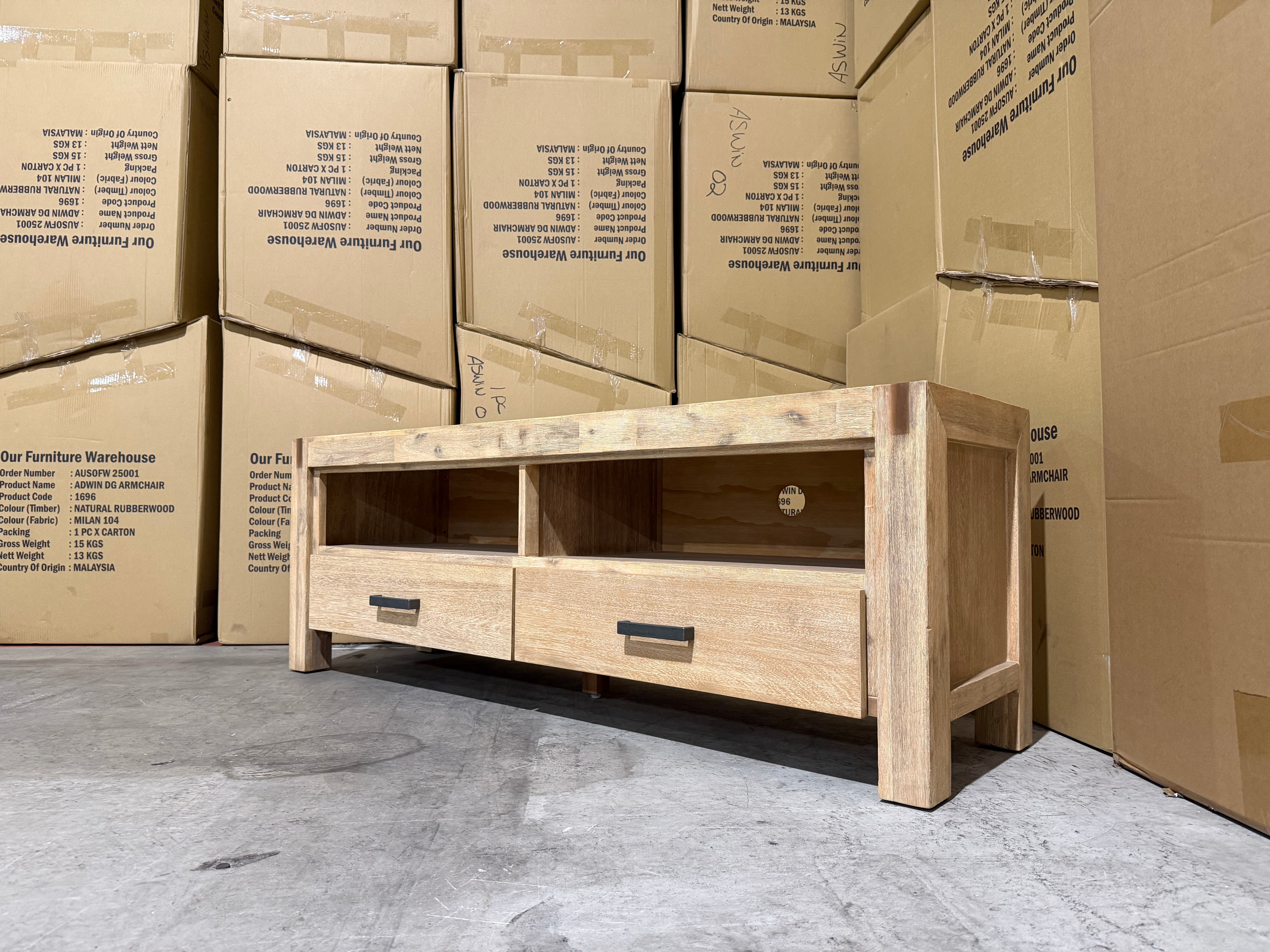 Crystalbrook 1550 low line tv unit in acacia timber Dining room Range