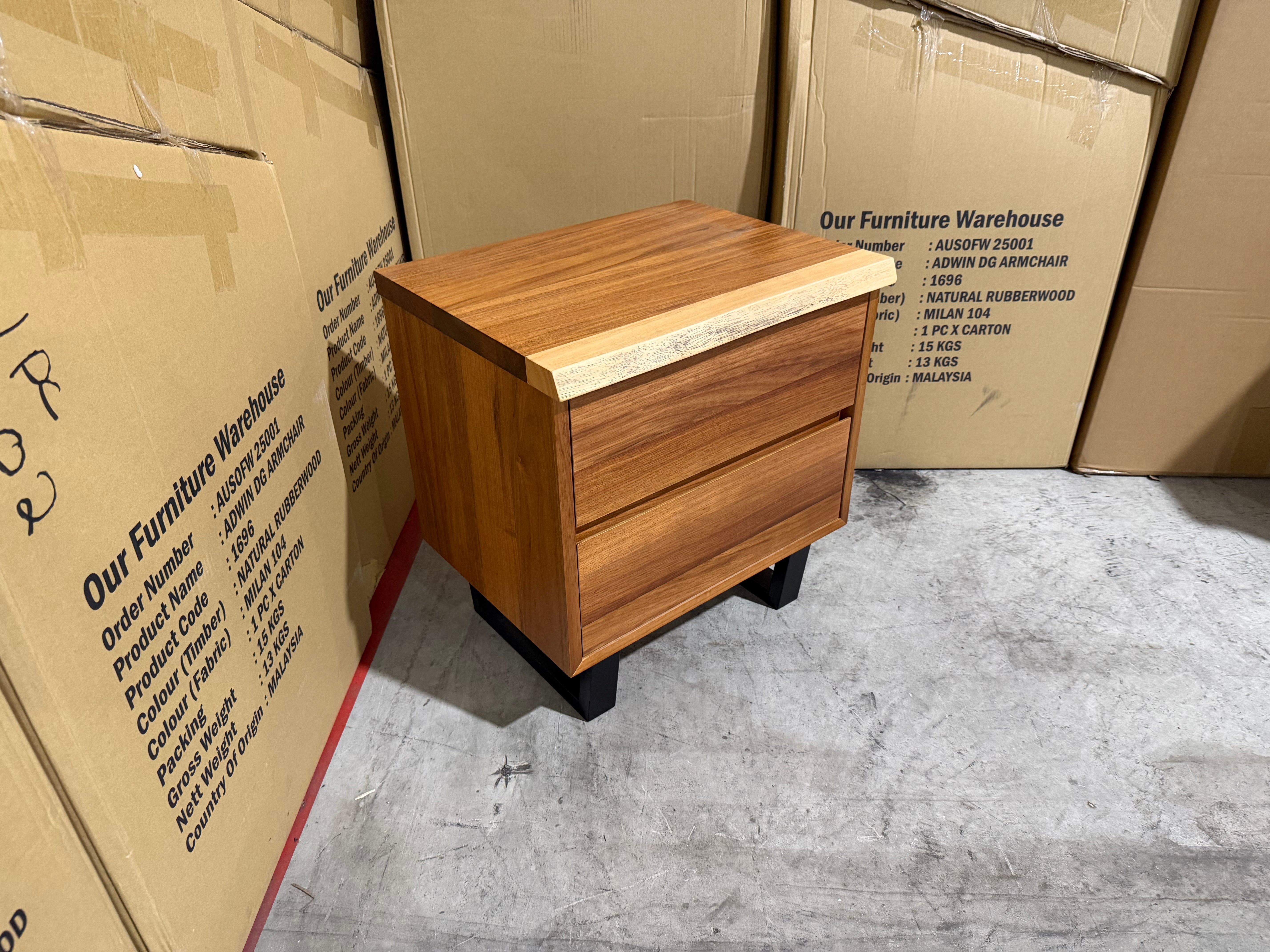 Highland bed side chest in  Blackwood