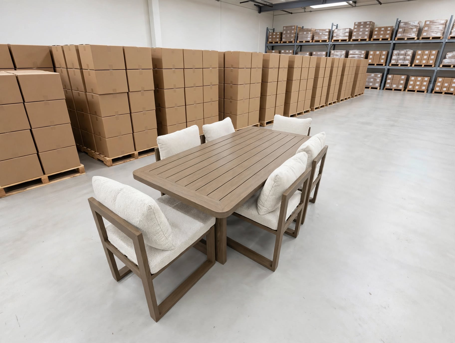 Trinidad 7 PCE Outdoor Setting 2 Metre Table with 6 Chairs