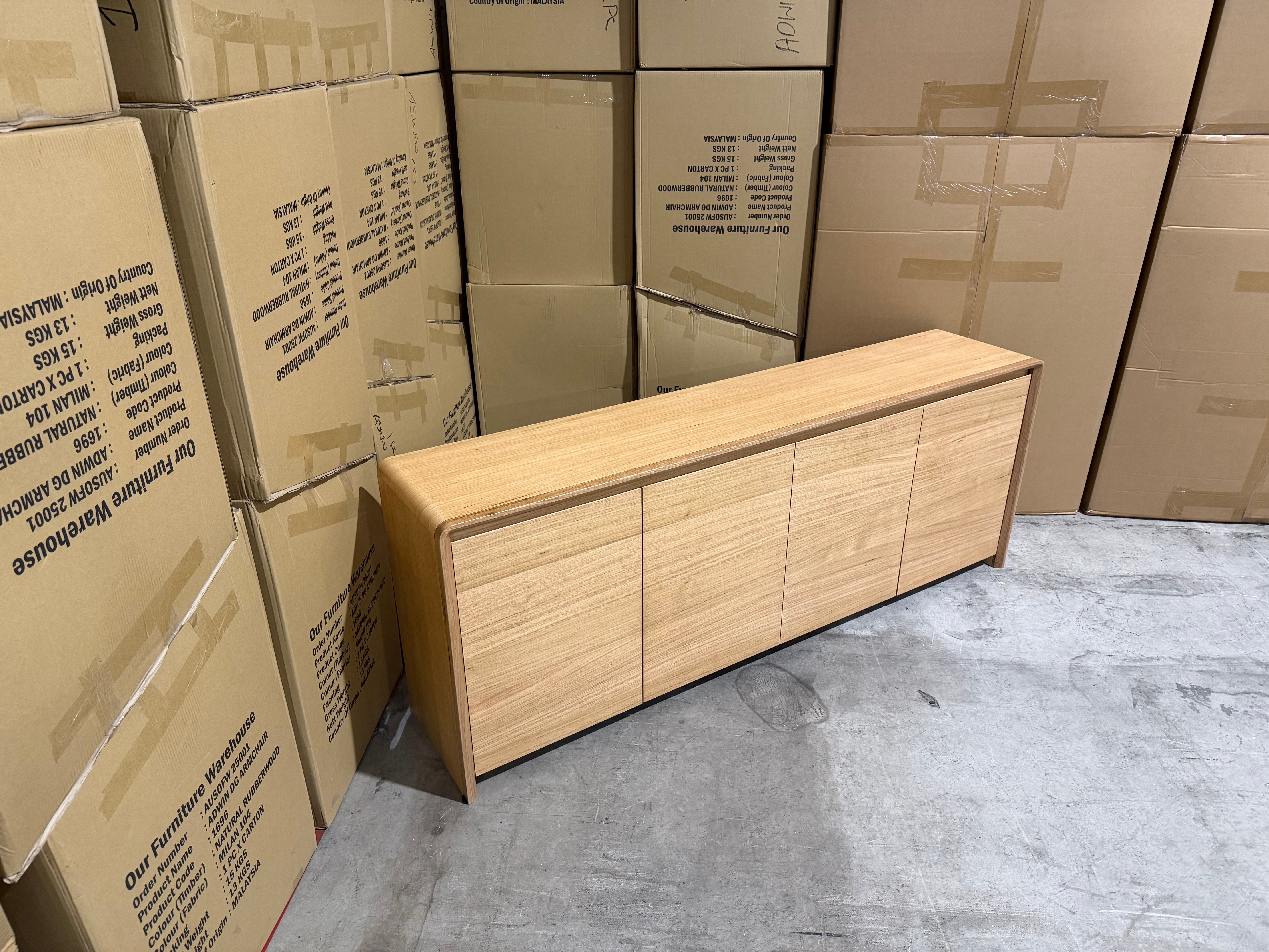 Mitcham Buffet in natural Tassie Oak Dining Range