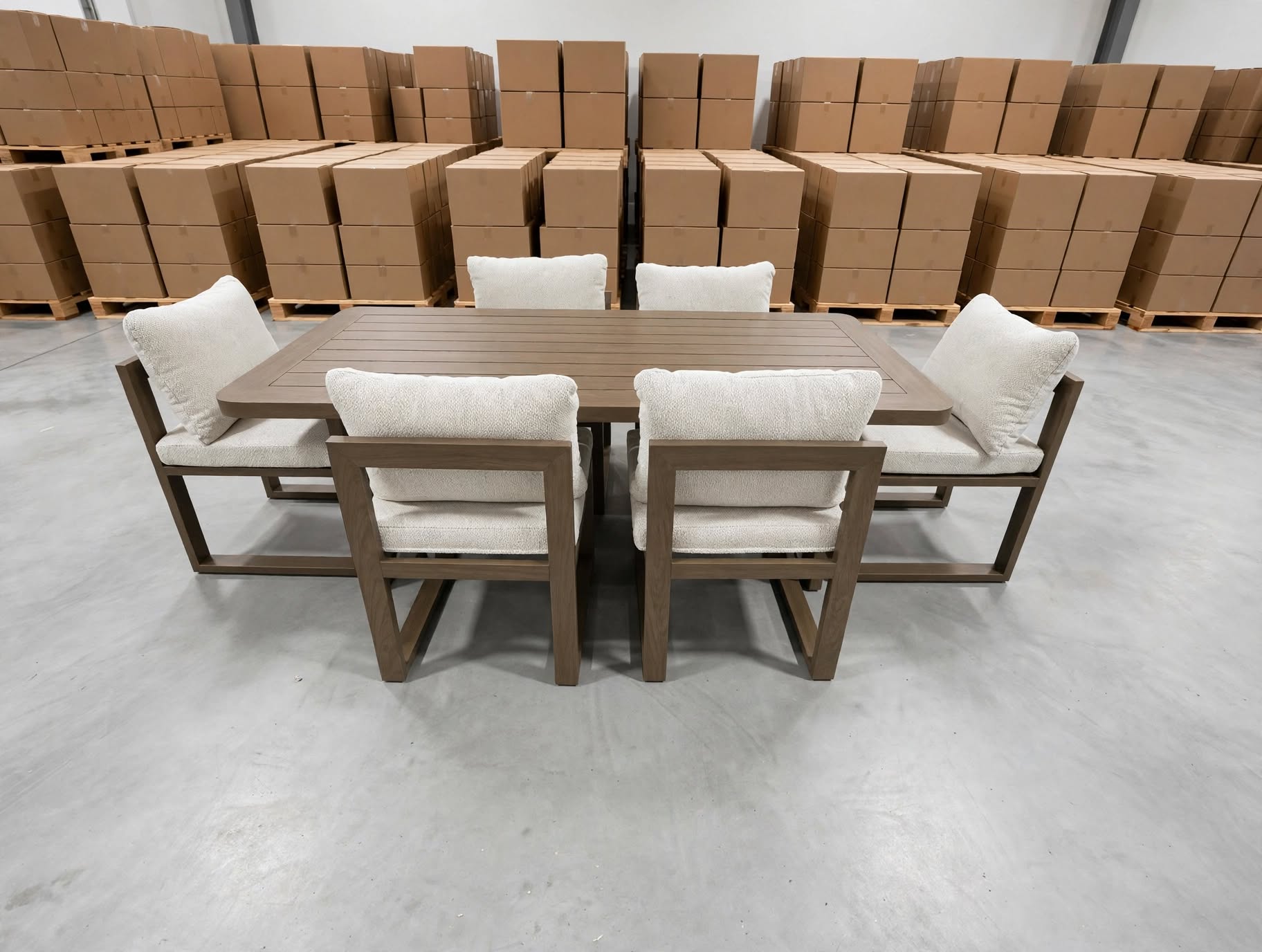 Trinidad 7 PCE Outdoor Setting 2 Metre Table with 6 Chairs