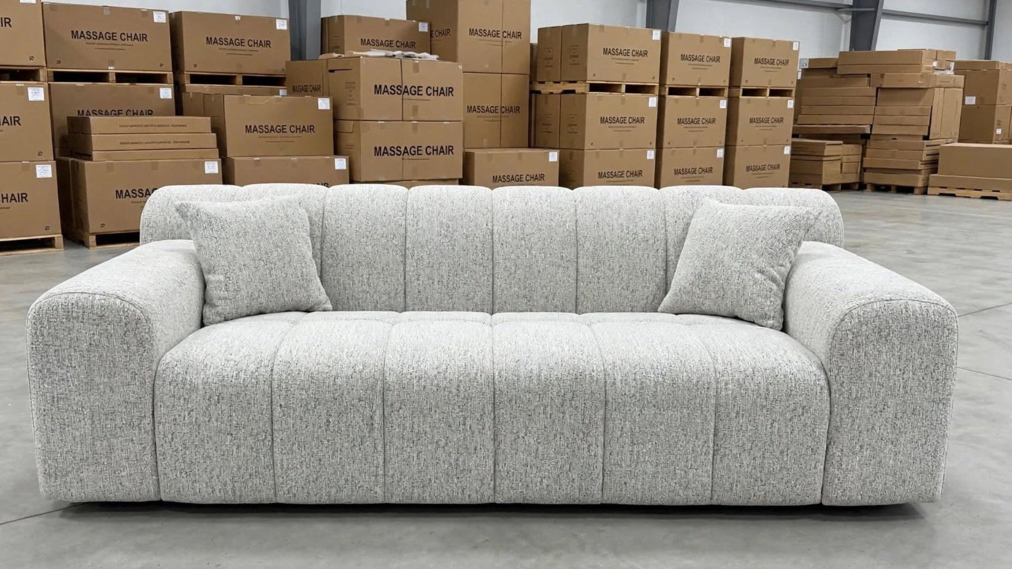 Bobbi 3 Seater Sofa In Grey