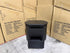 Athena ripple bed side chest in shadow black finish