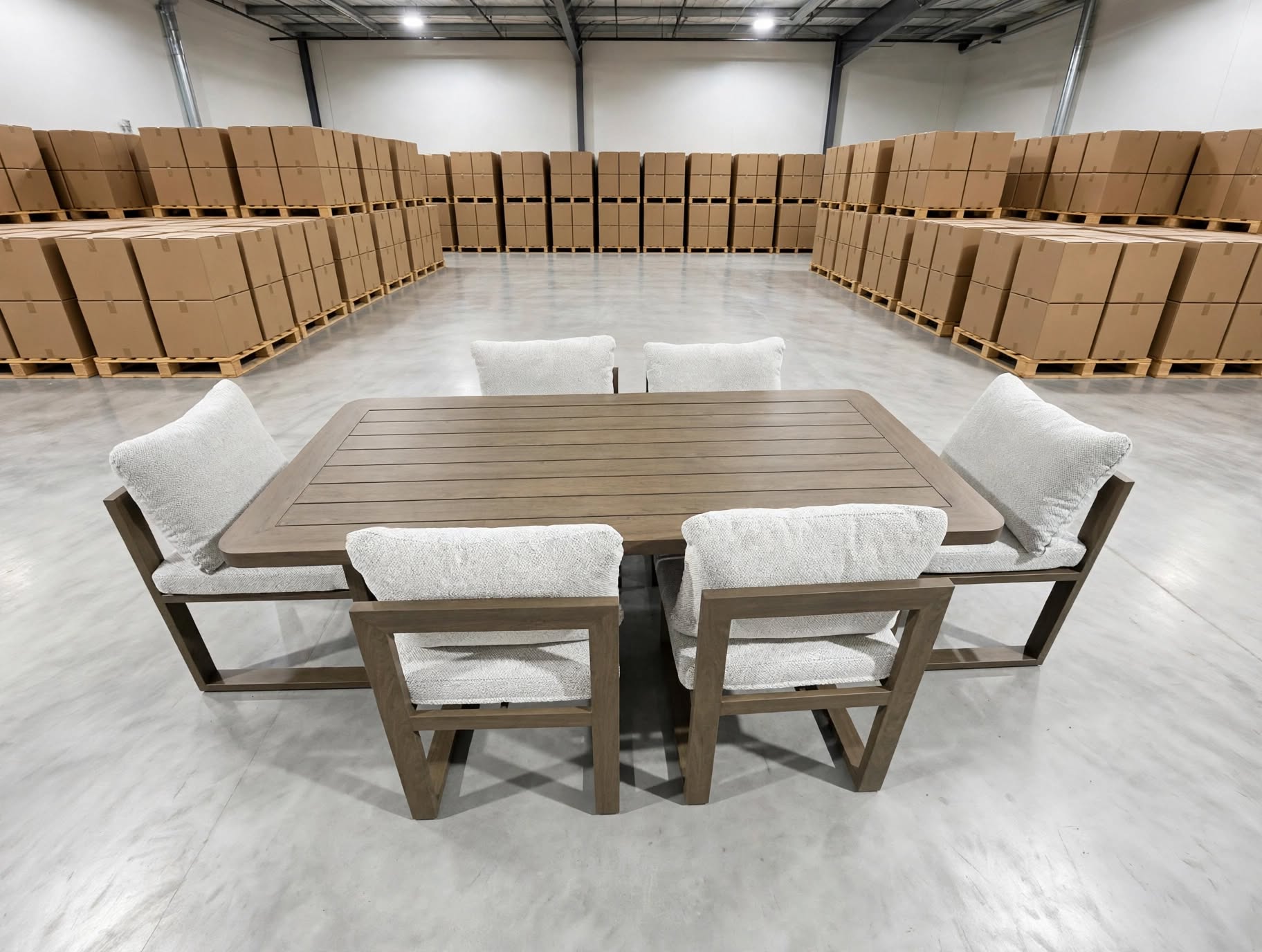 Trinidad 7 PCE Outdoor Setting 2 Metre Table with 6 Chairs