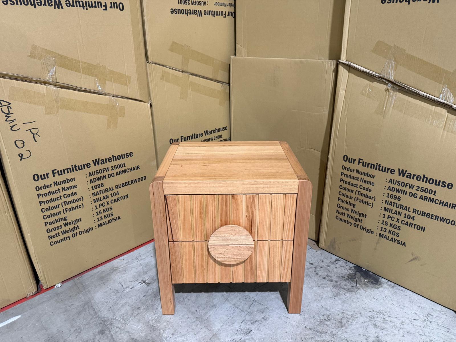 Morocco Bedside table in natural Messmate