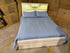 Atlanta King size bed in grey wash finish lift up storage