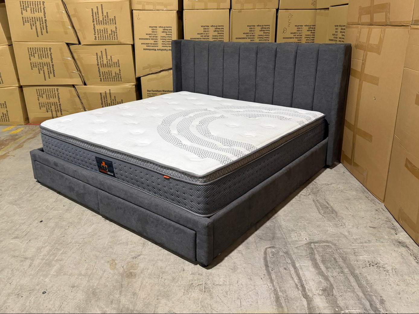 Portand Super King Bed & Mattress Package