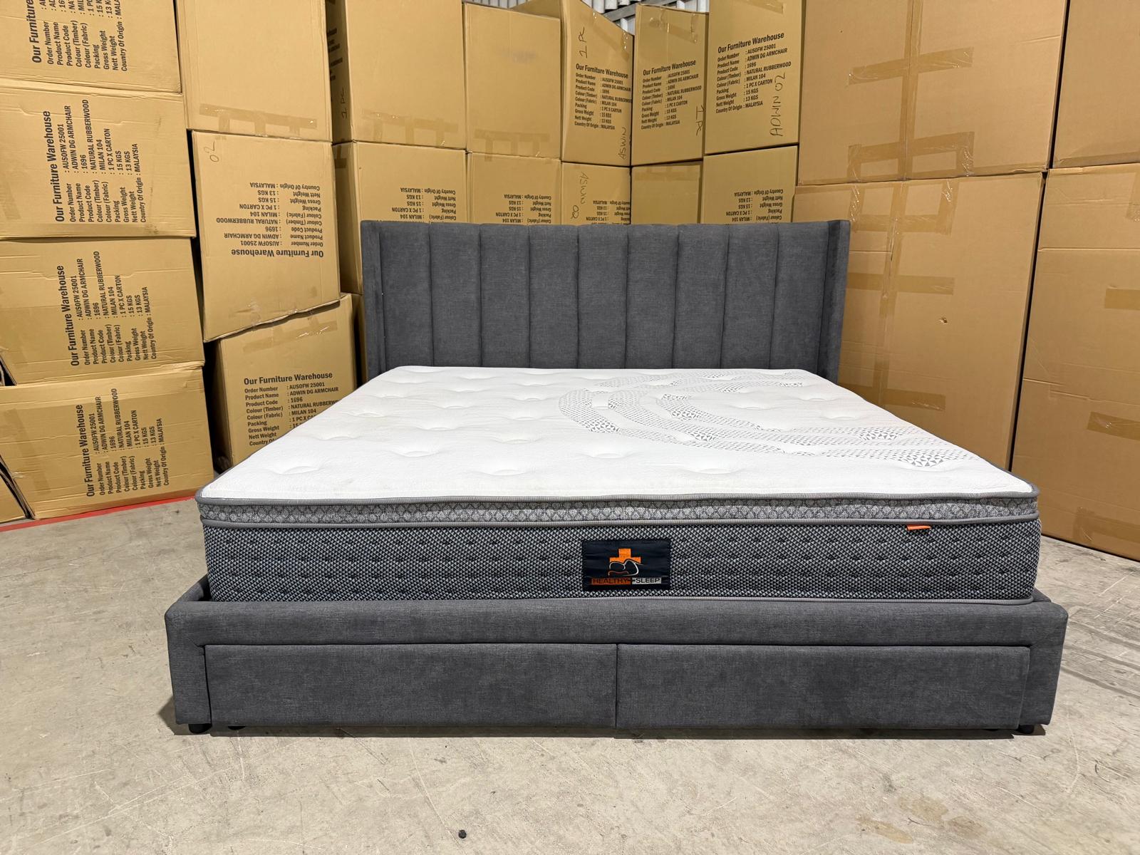 Portand Super King Bed & Mattress Package