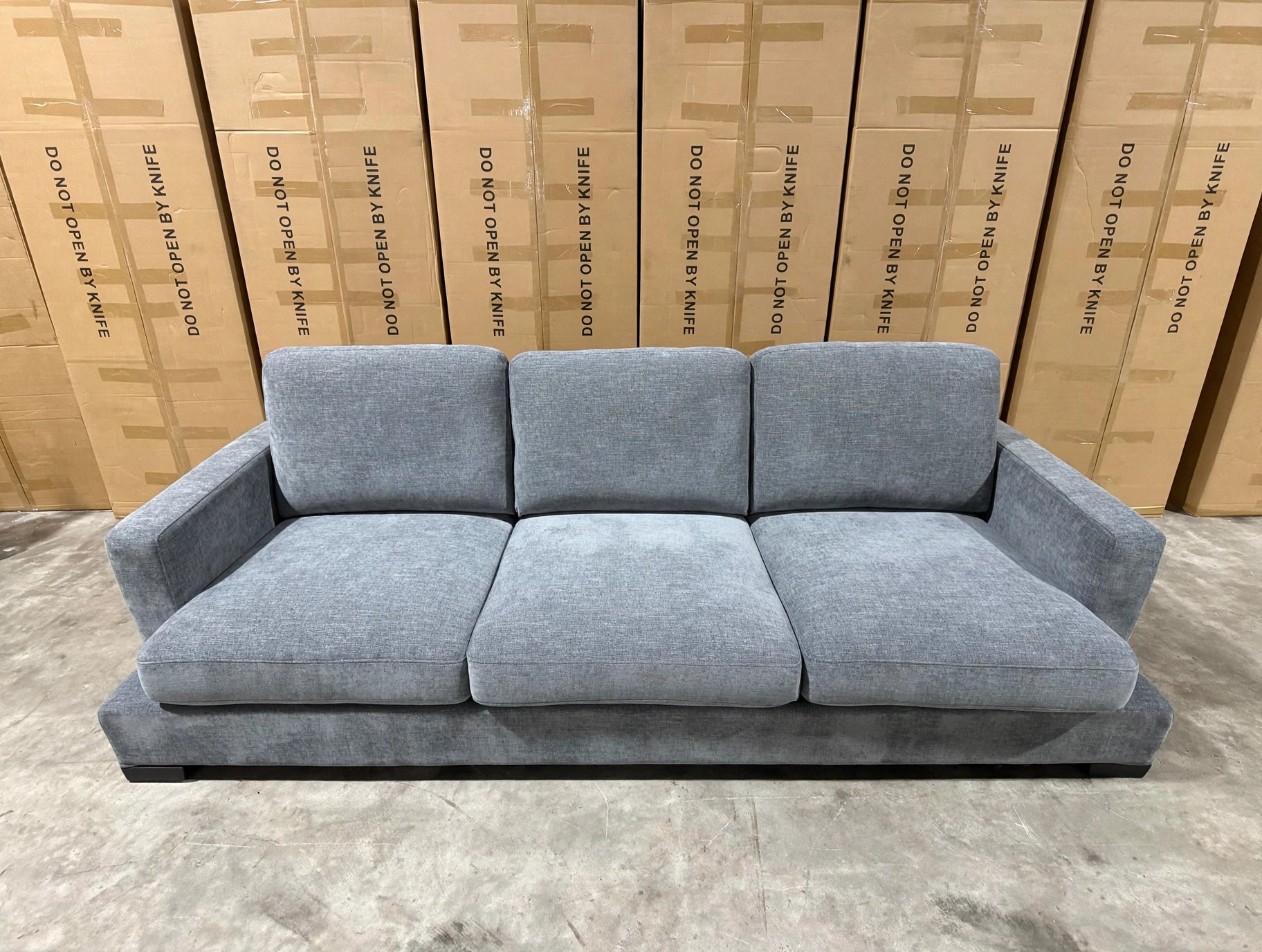 Stella 3 Seater Sofa In Super Glamour Licorice