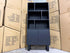 Eclipse Bookcase Matt black finish oak timber
