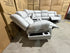 Kenso 6pce modular Lounge with 2 Dual Motion Recliners Soft Rhino Light Grey