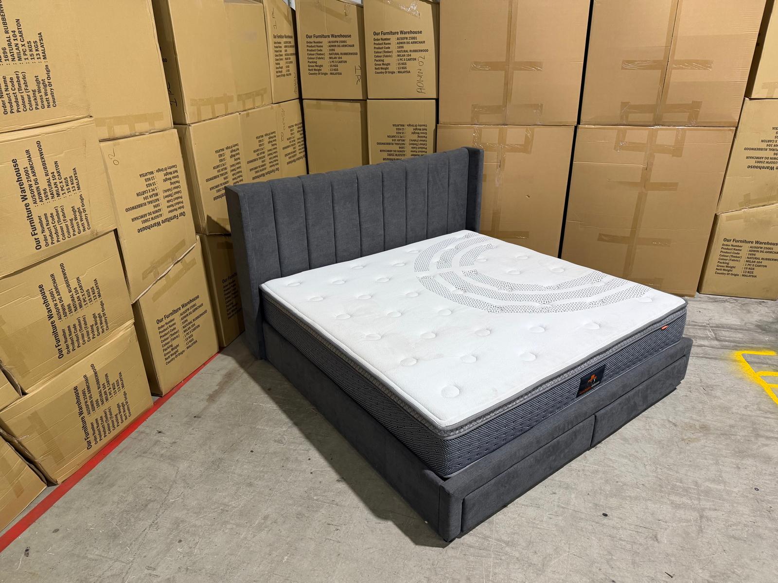 Portand Super King Bed & Mattress Package