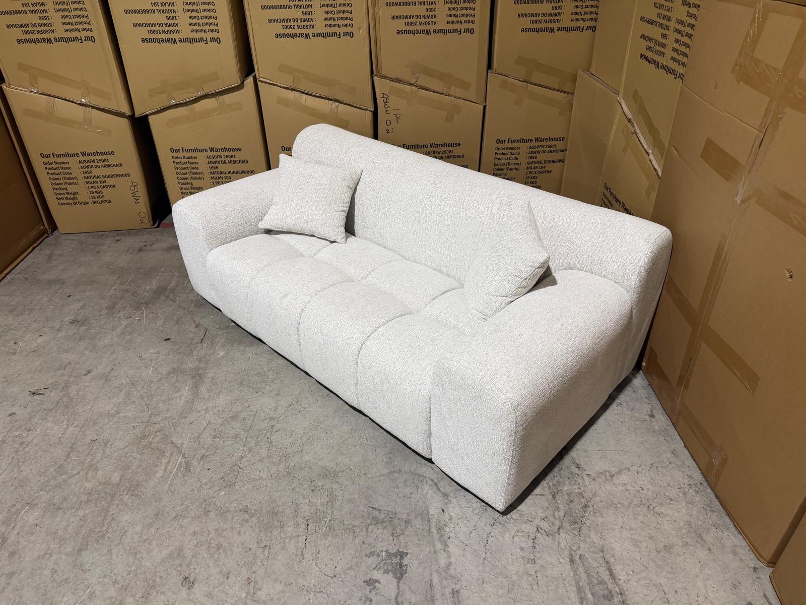 Bobbi 2 seater sofa Lounge In Natural