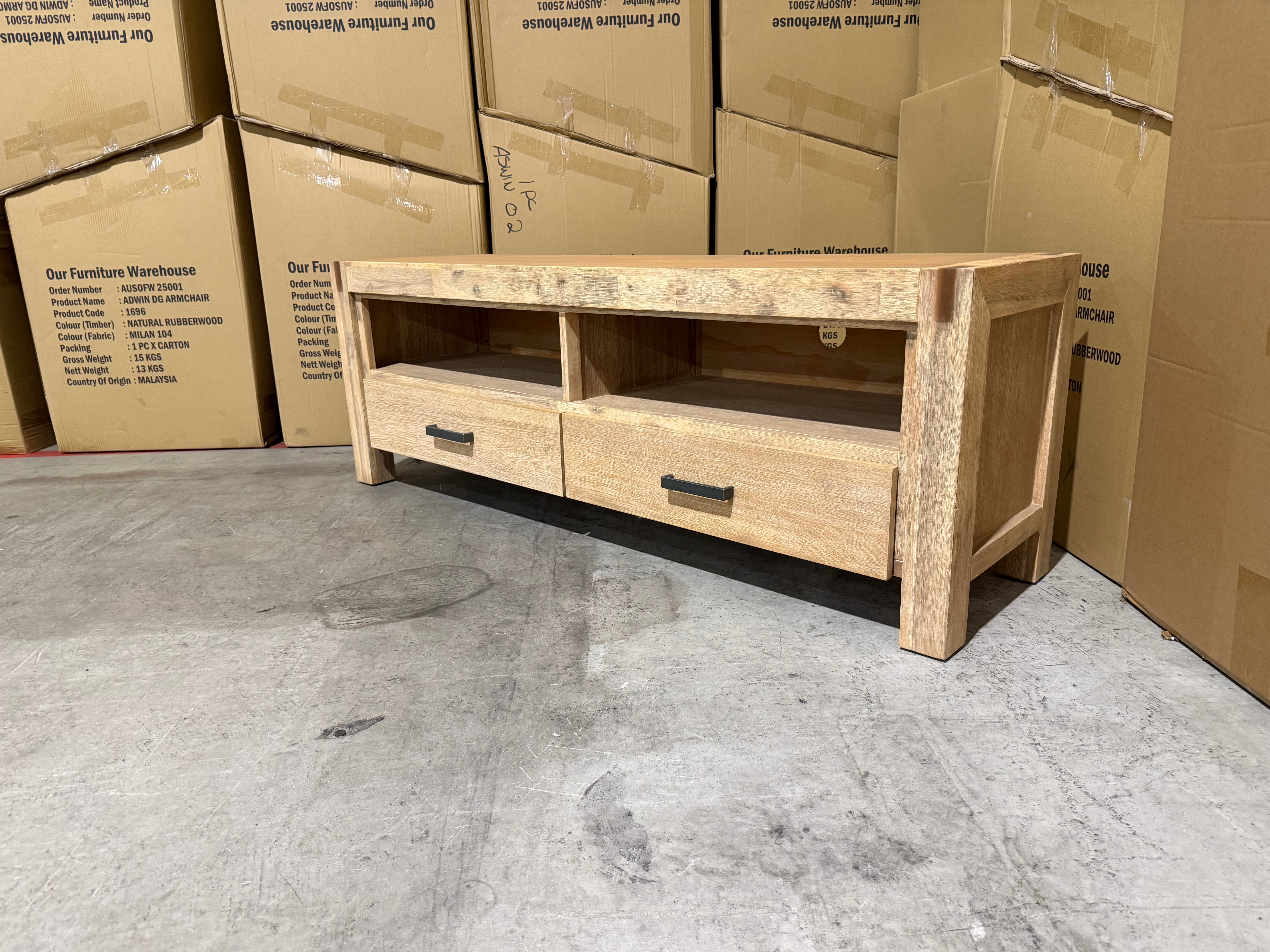 Crystalbrook 1550 low line tv unit in acacia timber Dining room Range