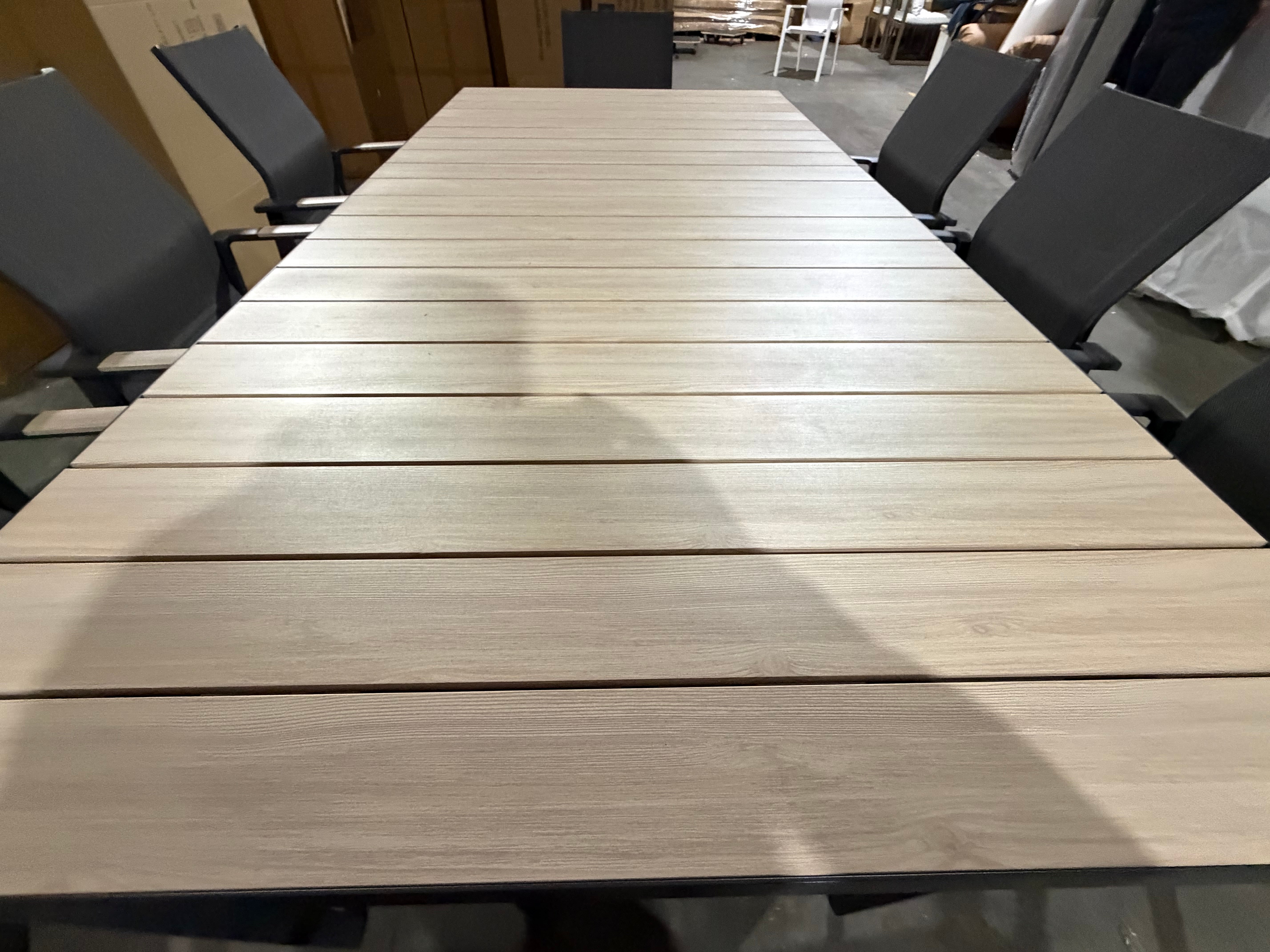 Imperial 9 Pce outdoor Setting 1 X Extension Dining Table + 8 Chairs In Charcoal