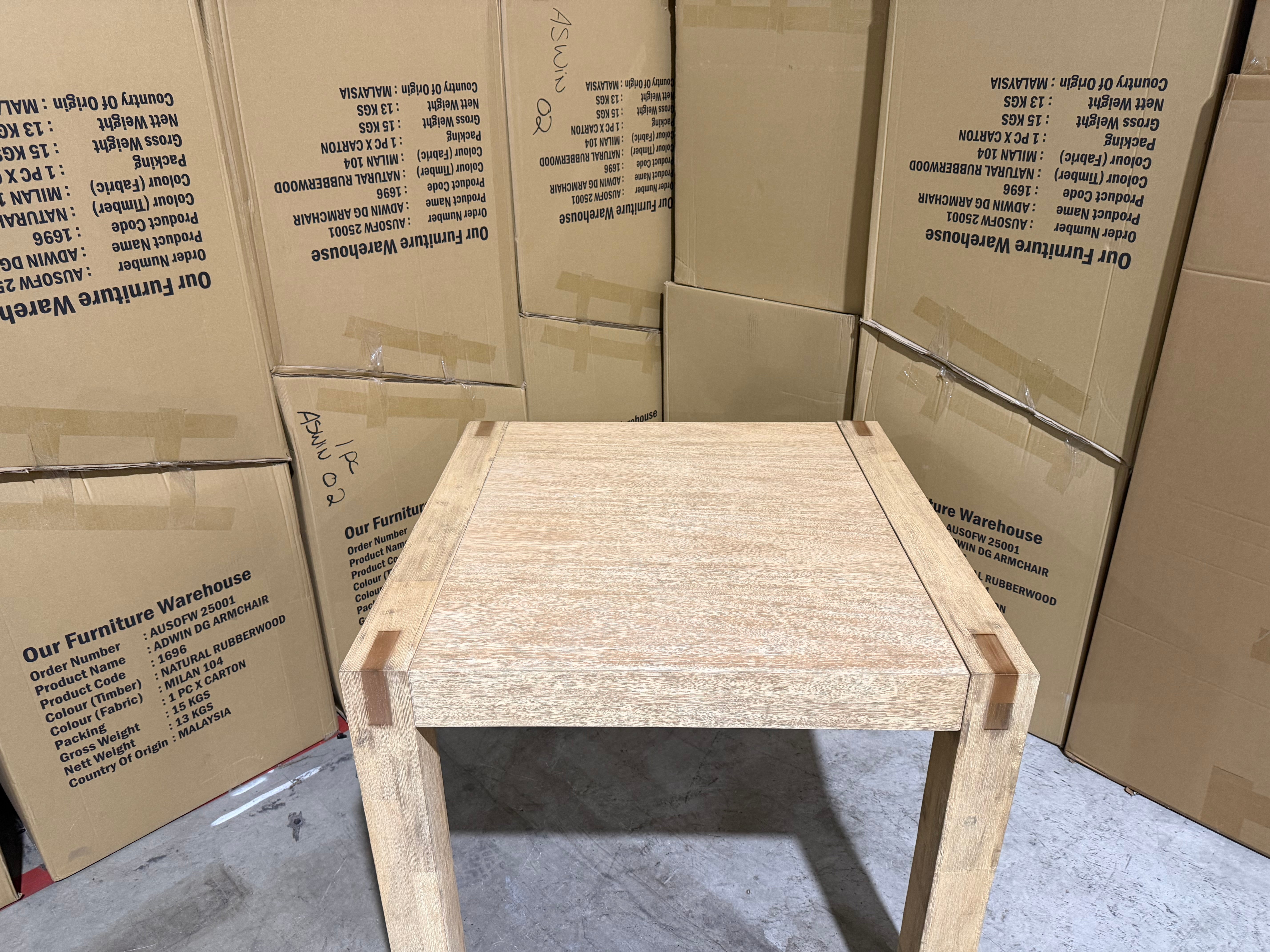 Crystalbrook 900x900 dining table acacia table