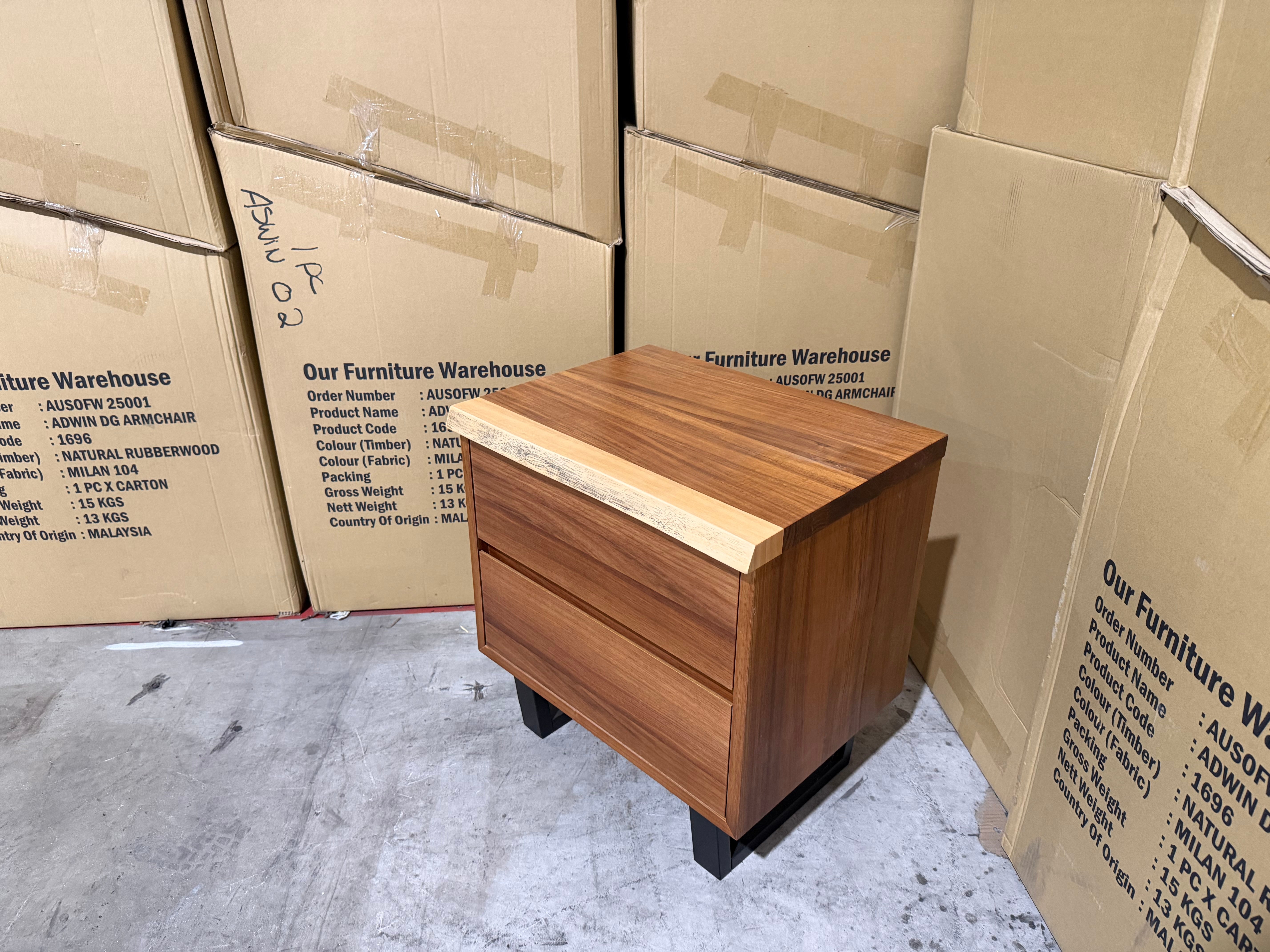 Highland bed side chest in  Blackwood