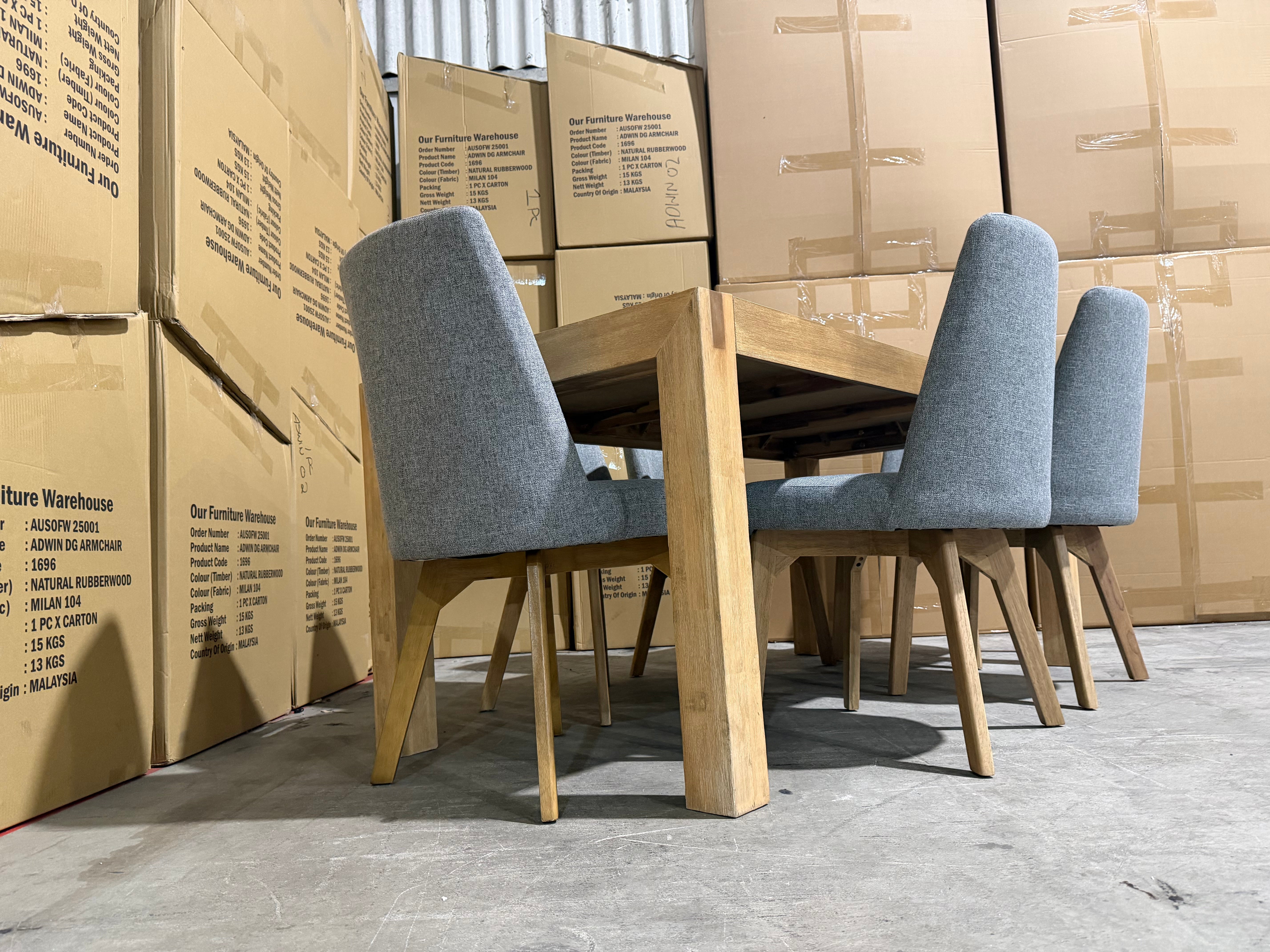 Crystalbrook 7 Piece Dining Suite With Crystal Brook Chairs
