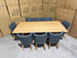 Mitcham Dining Range 2400 9 PCE Set with Tobago Chair Charcoal
