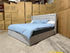 Memphis Super King Bed In Light Grey