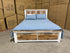 Springbrook Queen size bed withdraws driftwood/ white finish acacia timber