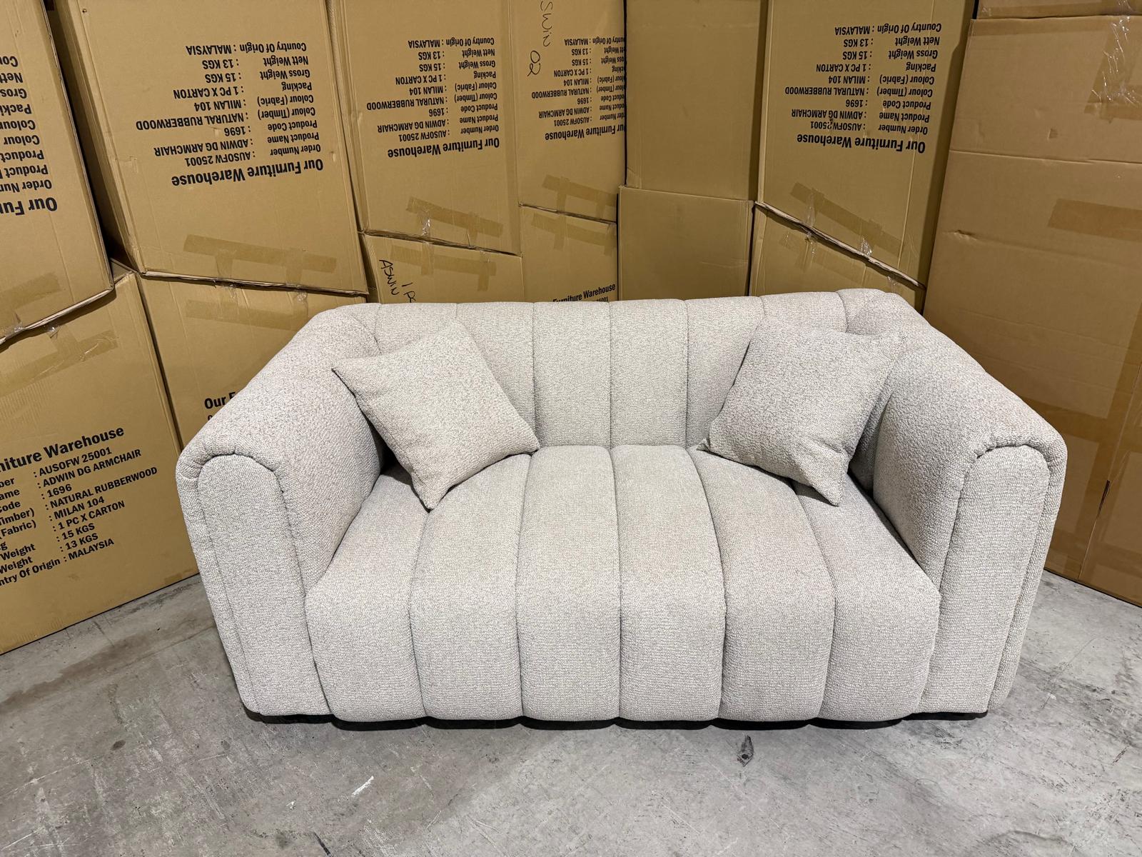 Estella 2 Seater Sofa With Scatter Cushions