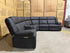 Kenso 6pce modular Lounge with 2 Dual Motion Recliners Soft Rhino Black