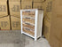 Springbrook Tallboy with 4 draws driftwood/ white finish acacia timber