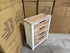 Springbrook Tallboy with 4 draws driftwood/ white finish acacia timber