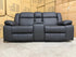 Kenso 2 Seater With Dual Recliners In Soft Rhino Black