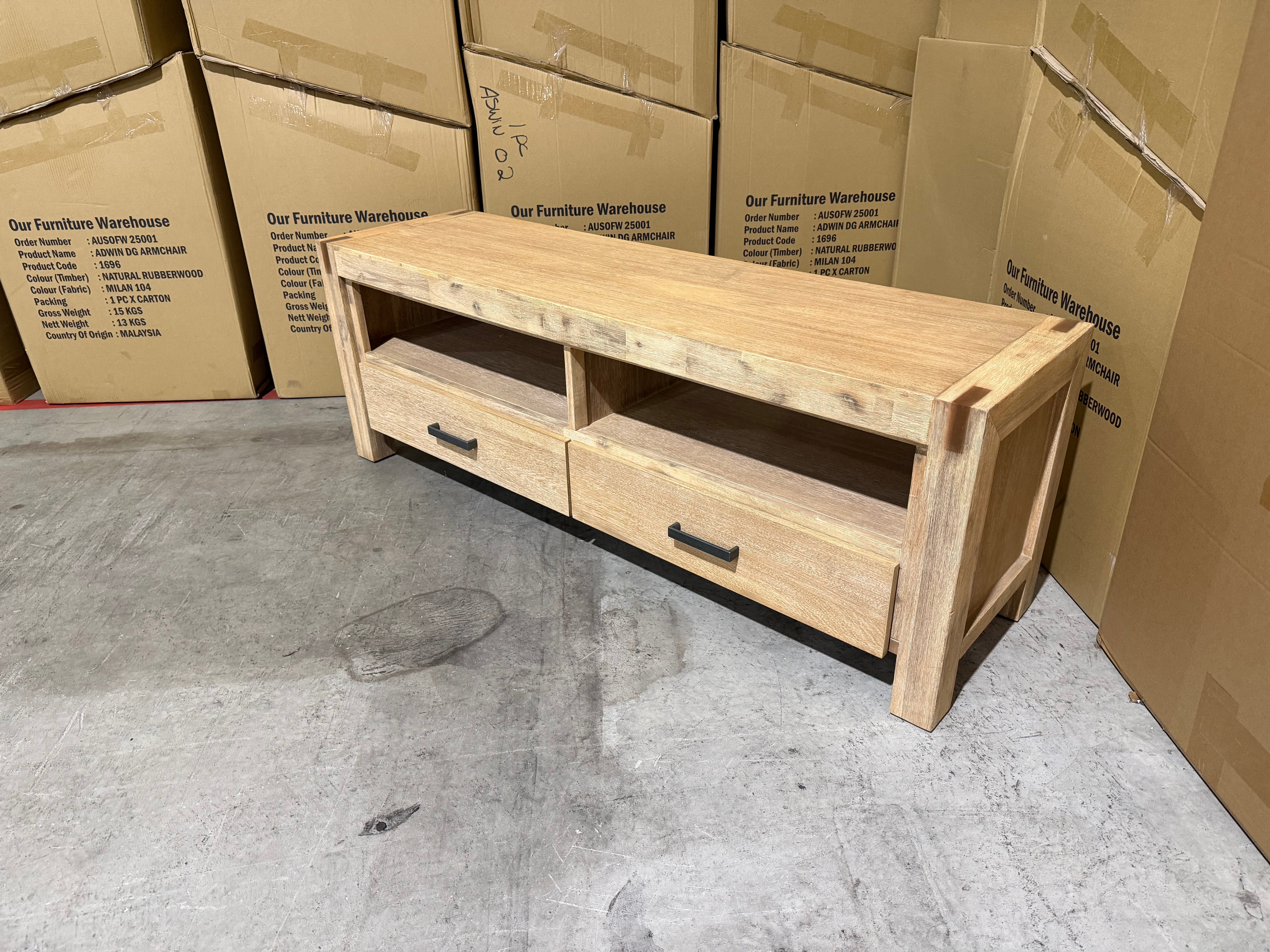 Crystalbrook 1550 low line tv unit in acacia timber Dining room Range