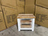Springbrook Bed side chest with 2 draws driftwood/ white finish acacia timber
