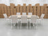 Imperial 9pce Outdoor Setting with Extension Dining Table & 8 Chairs in White